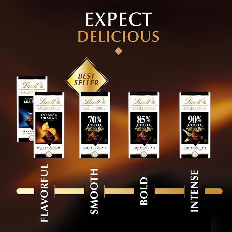 Lindt EXCELLENCE Raspberry Dark Chocolate Candy Bar, 12 Pack, 3.5 oz. Bars - Image 5